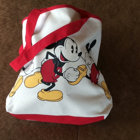 NWOT Disney World Mickey Mouse Canvas Tote Bag - Picture 7 of 8